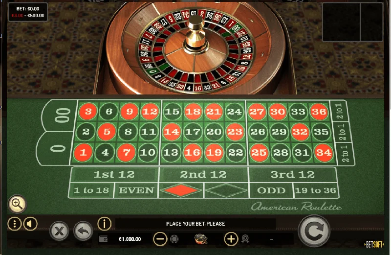 Captura de ecrã de American Roulette