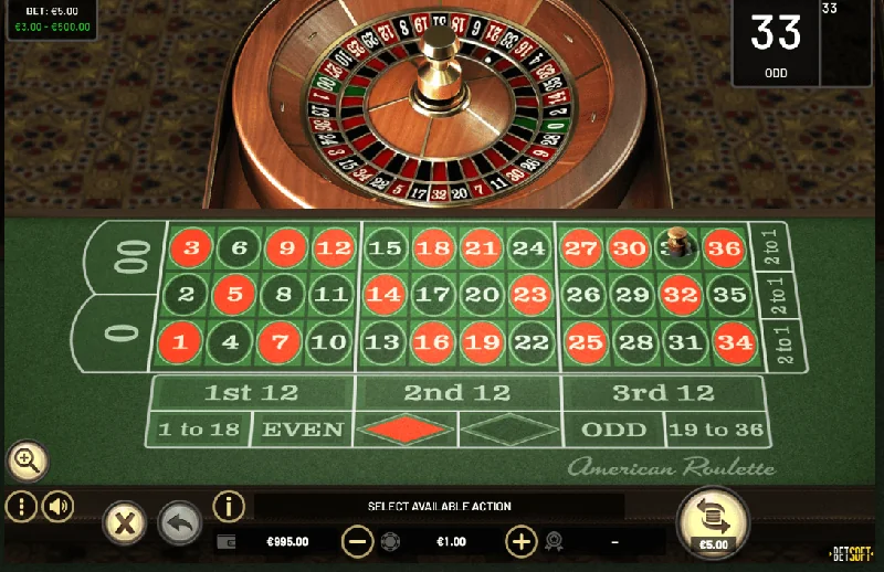 Captura de ecrã de American Roulette