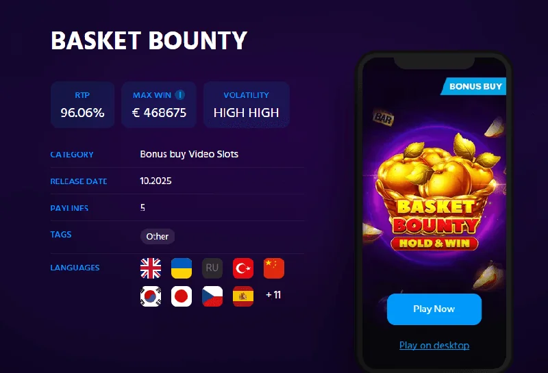 Captura de Ecrã de Basket Bounty