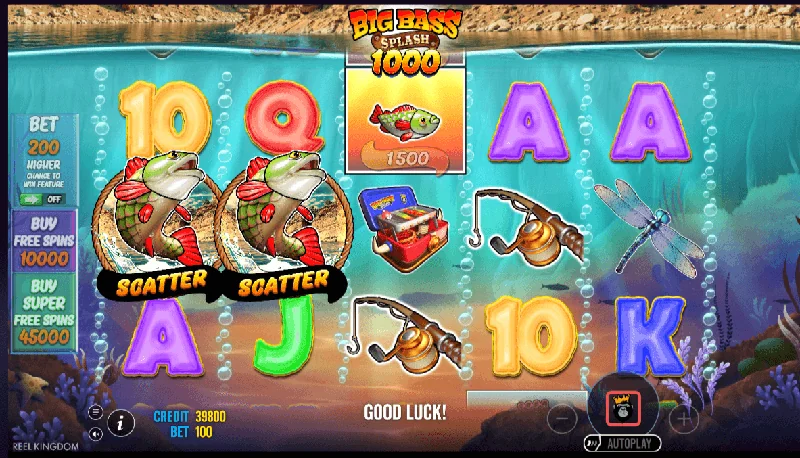 Captura de Ecrã de Big Bass Splash 1000