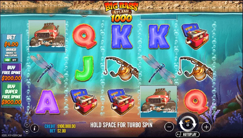 Captura de Ecrã de Big Bass Splash 1000
