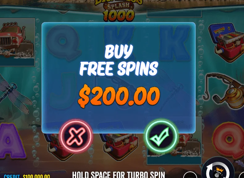 Captura de Ecrã de Big Bass Splash 1000