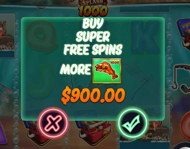 Captura de Ecrã de Big Bass Splash 1000