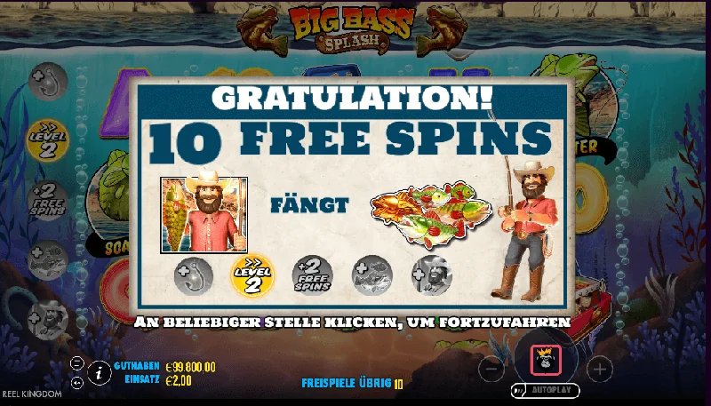 Captura de ecrã de Big Bass Splash