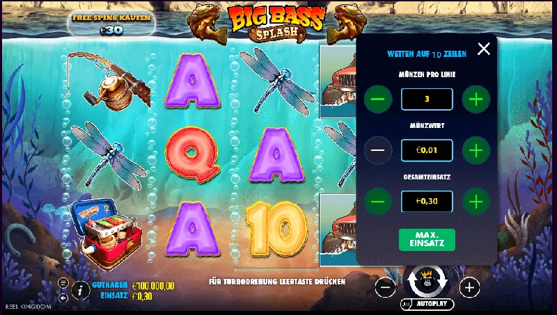 Captura de ecrã de Big Bass Splash