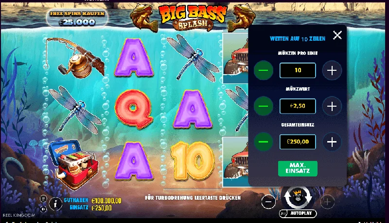 Captura de Ecrã de Big Bass Splash