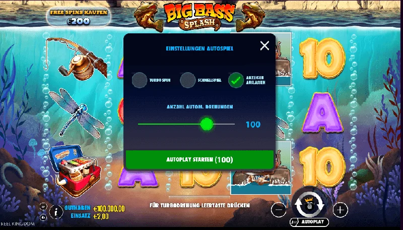 Captura de Ecrã de Big Bass Splash