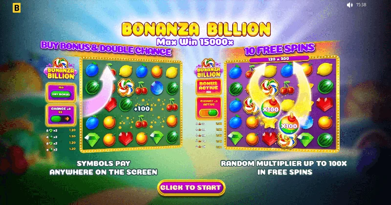 Captura de Ecrã de Bonanza Billion
