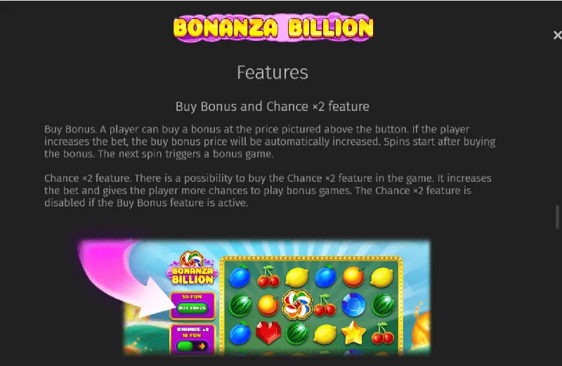 Captura de Ecrã de Bonanza Billion