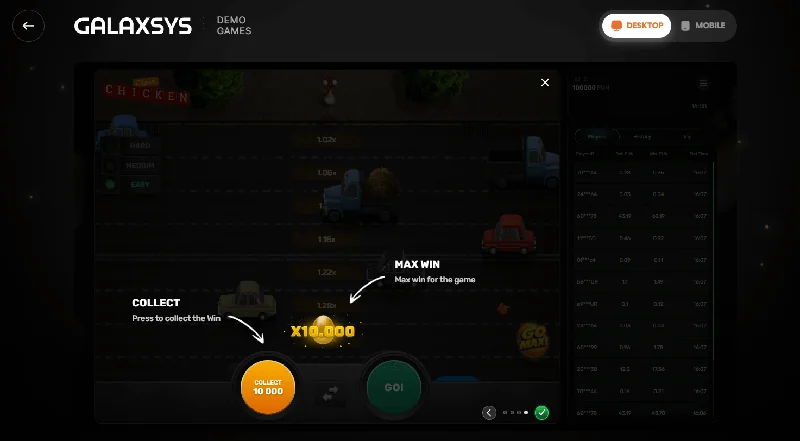 Captura de Ecrã de Chicken Crash