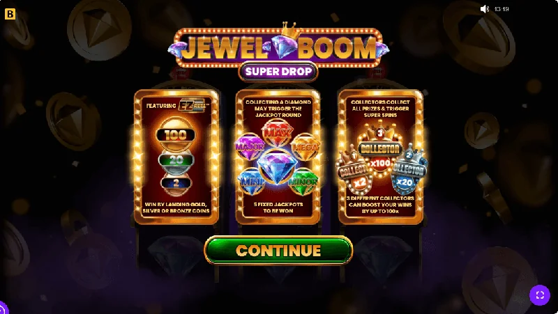 Captura de ecrã de Jewel Boom Super Drop