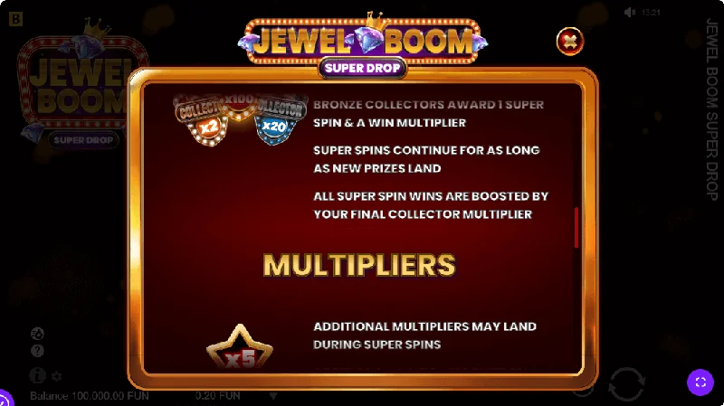 Captura de Ecrã de Jewel Boom Super Drop