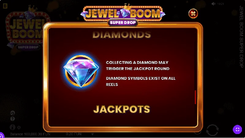 Captura de ecrã de Jewel Boom Super Drop