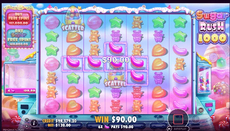 Captura de ecrã de Sugar Rush 1000