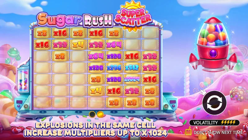 Captura de Ecrã de Sugar Rush Super Scatter