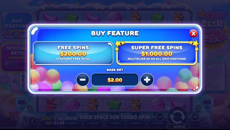 Captura de Ecrã de Sugar Rush Super Scatter