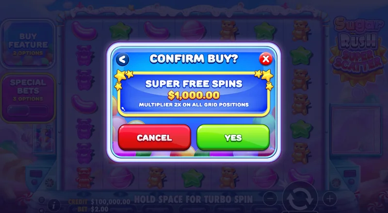 Captura de Ecrã de Sugar Rush Super Scatter