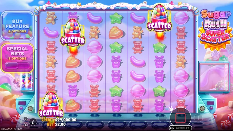 Captura de Ecrã de Sugar Rush Super Scatter