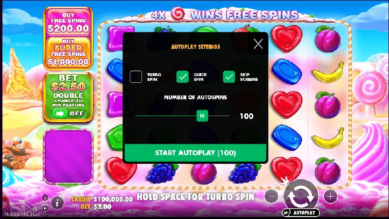 Captura de Ecrã de Sweet Bonanza 1000
