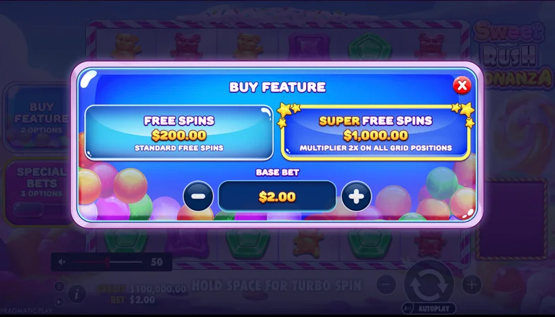 Captura de Ecrã de Sweet Rush Bonanza
