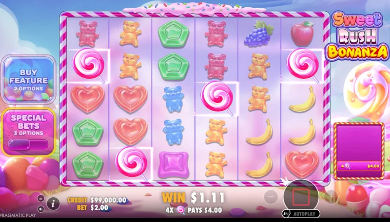 Captura de Ecrã de Sweet Rush Bonanza