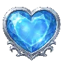 Símbolo de Coração Azul Divine Queen Heart of Ice