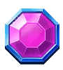 Símbolo de Gema Rosa Divine Queen Heart of Ice