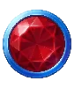 Símbolo de Rubi Vermelho Divine Queen Heart of Ice