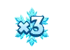 Símbolo Multiplicador de Floco de Neve Divine Queen Heart of Ice