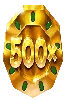 Símbolo de Moeda 500x de pirots 4