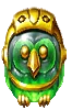 Símbolo de Gema Verde pirots 4