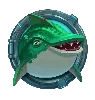 Símbolo Tubarão Verde Razor Shark