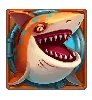 Símbolo de Tubarão Laranja Razor Shark