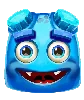 Símbolo Azul de Dois Olhos do Reactoonz 100