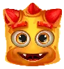 Símbolo Laranja de Dois Olhos do Reactoonz 100