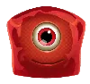 Símbolo Vermelho de Um Olho Reactoonz 100