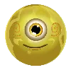 Símbolo Amarelo de Um Olho do Reactoonz 100