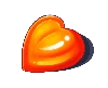 Símbolo de Coração Laranja do Sugar Rush 1000