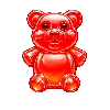 Símbolo de Urso de Goma Vermelho Super Scatter de Sugar Rush