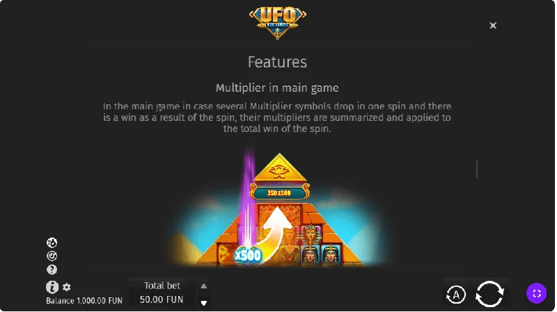 Captura de ecrã de UFO Pyramids