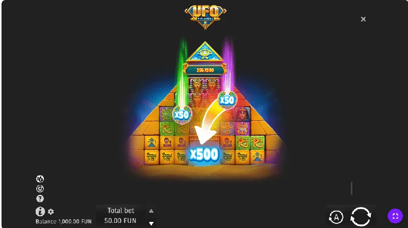 Captura de ecrã de UFO Pyramids